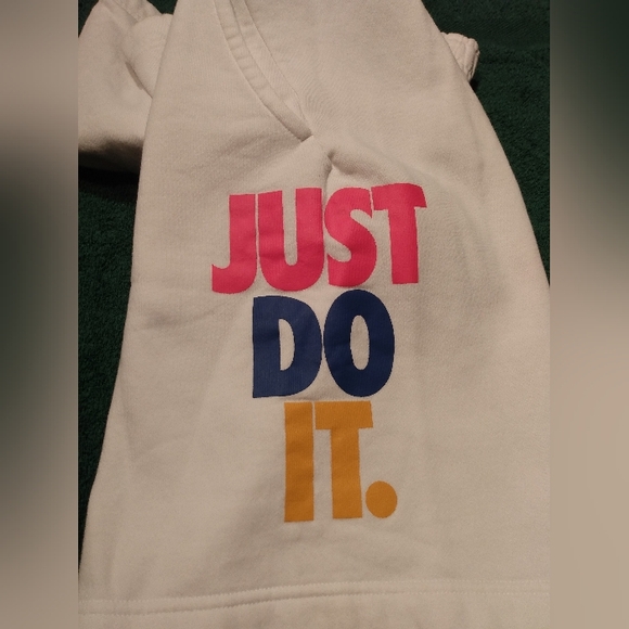 Vintage NIKE JUST DO IT Pete Sampras 90s Athletic Cotton White Sweat Shorts - Picture 8 of 13